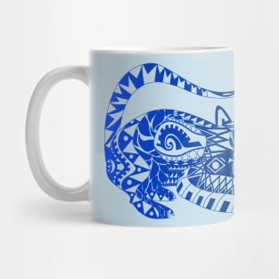 blue little possum racoon ecopop Mug